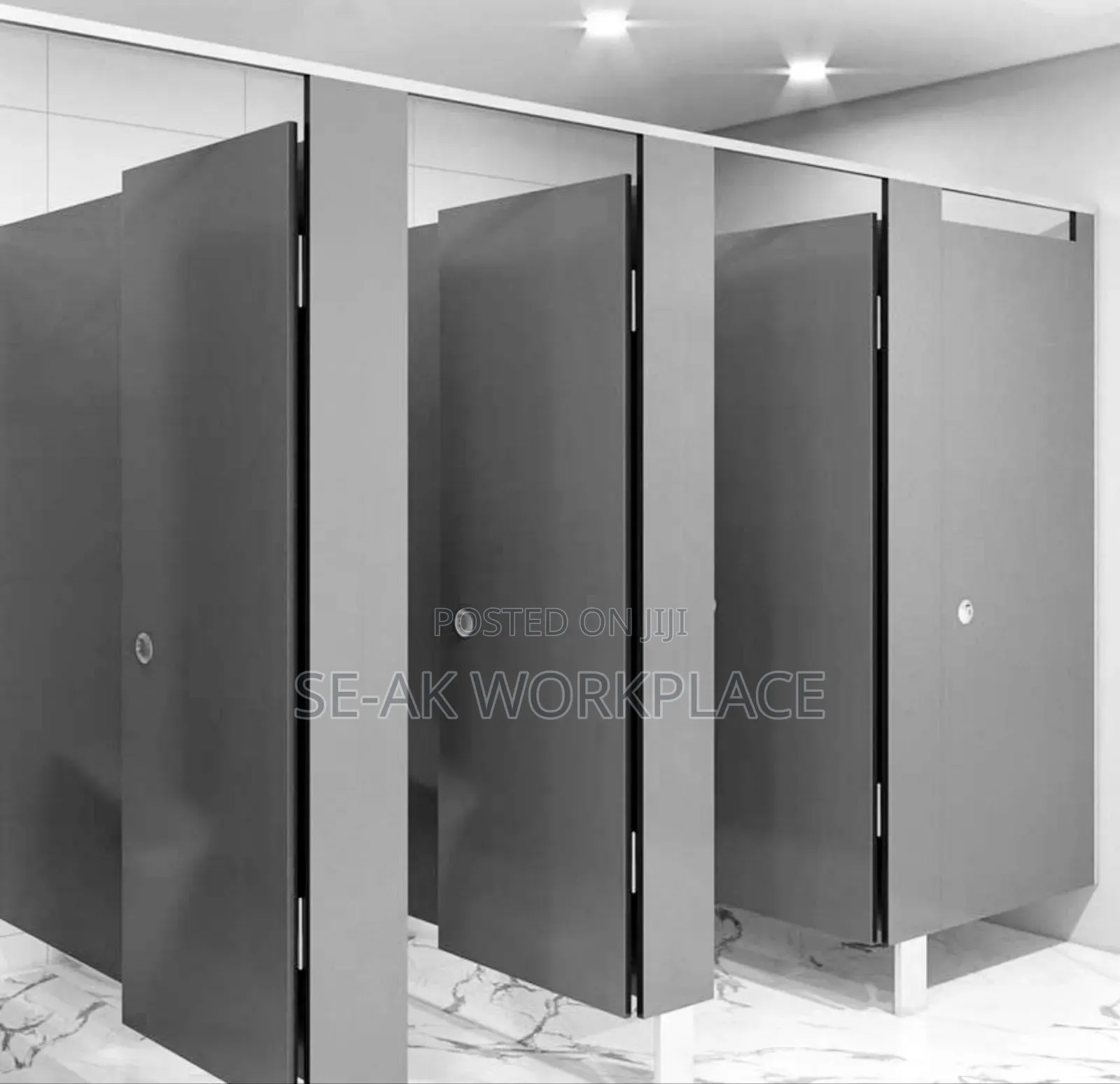 Waterproof Public Toilet SHEILDCORE Laminate Cubicle