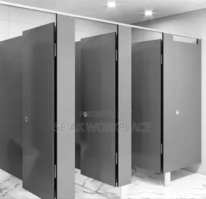 Waterproof Public Toilet SHEILDCORE Laminate Cubicle