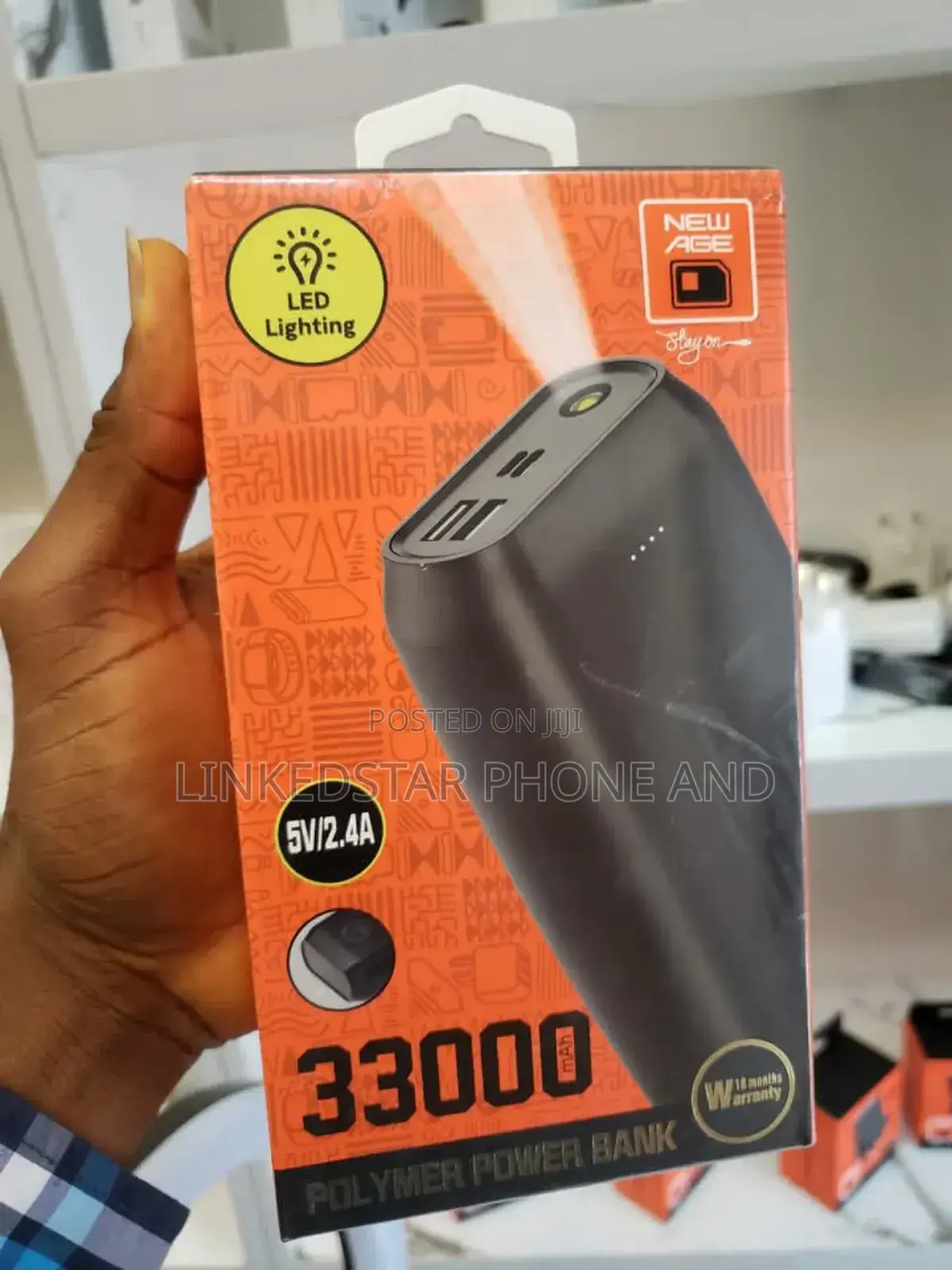 New Age 33000mah Power Bank Type C Input Output