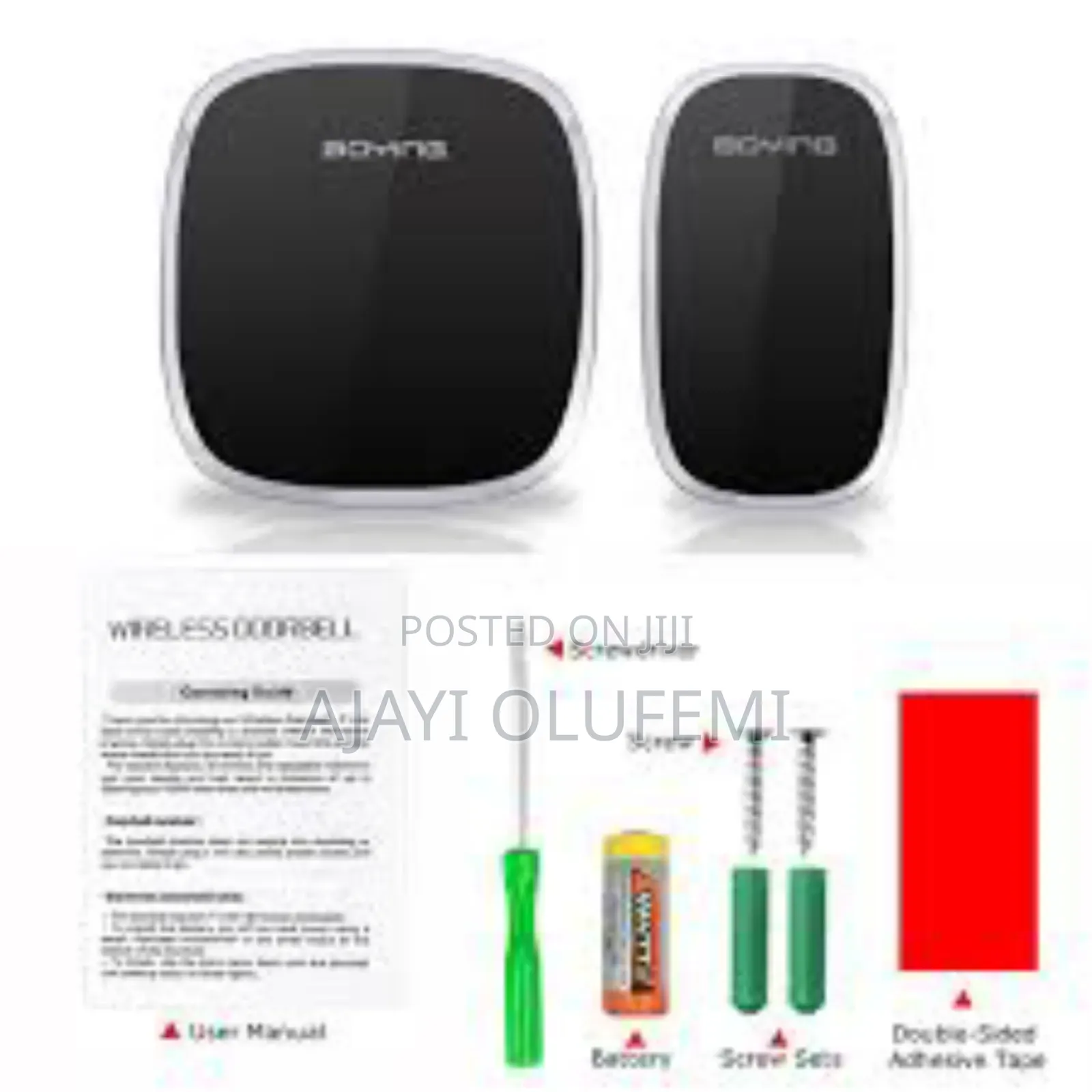 Boying Wireless Battery-Powered Doorbell.