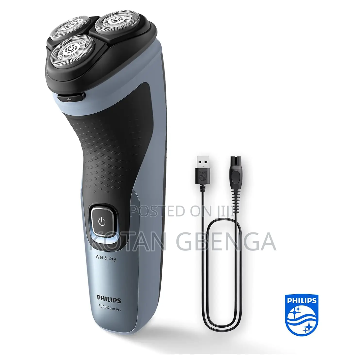 Philips Electric Shaver 3000x Series - Blue & Black