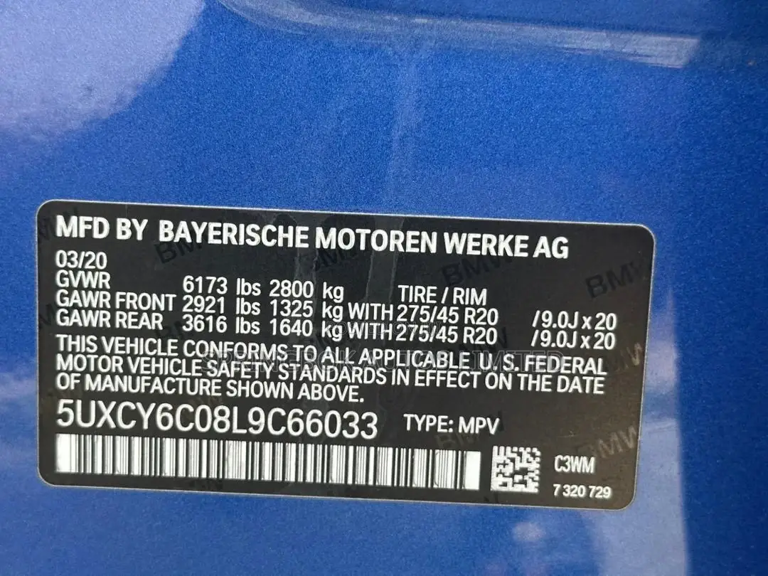BMW X6 xDrive40i AWD 2020 Blue