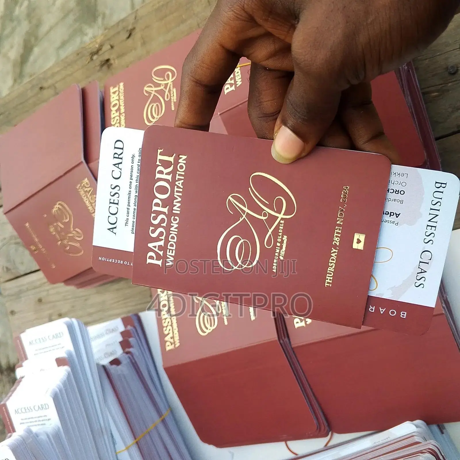 Passport Wedding Invitation