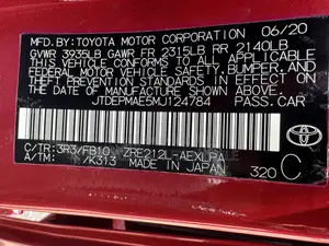 Toyota Corolla LE 2021 Red
