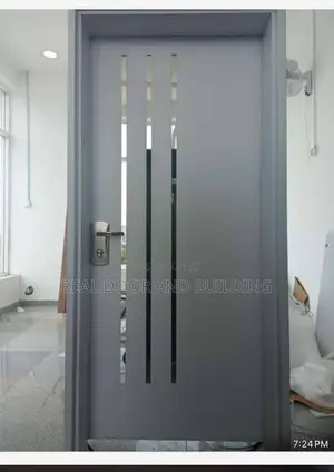 High Quality Gray Israeli Steel Door(64fas)