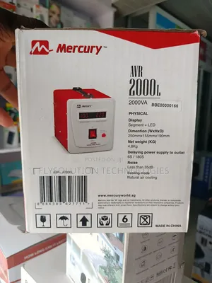 Mercury 2000va Automatic Voltage Regulator (Avr) Stabilizer