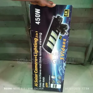 Solar Street Light With Three Lens CCTV Camera