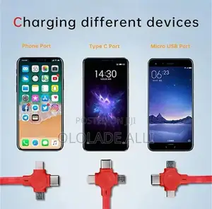 3 In 1 Retractable Multi Charging Cable