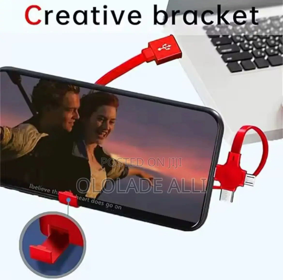 3 In 1 Retractable Multi Charging Cable