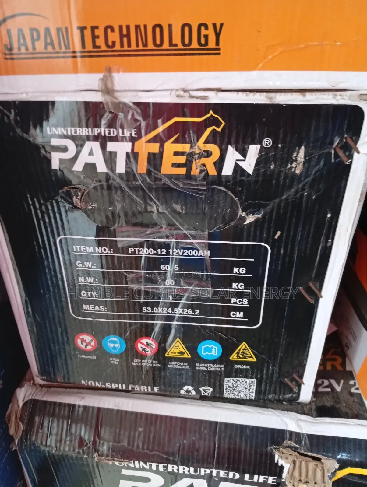 Pattern Solar Battery