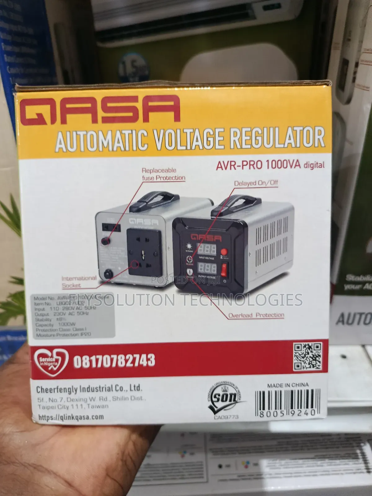 Qasa Avr-Pro 1000va Automatic Voltage Regulator (Avr)