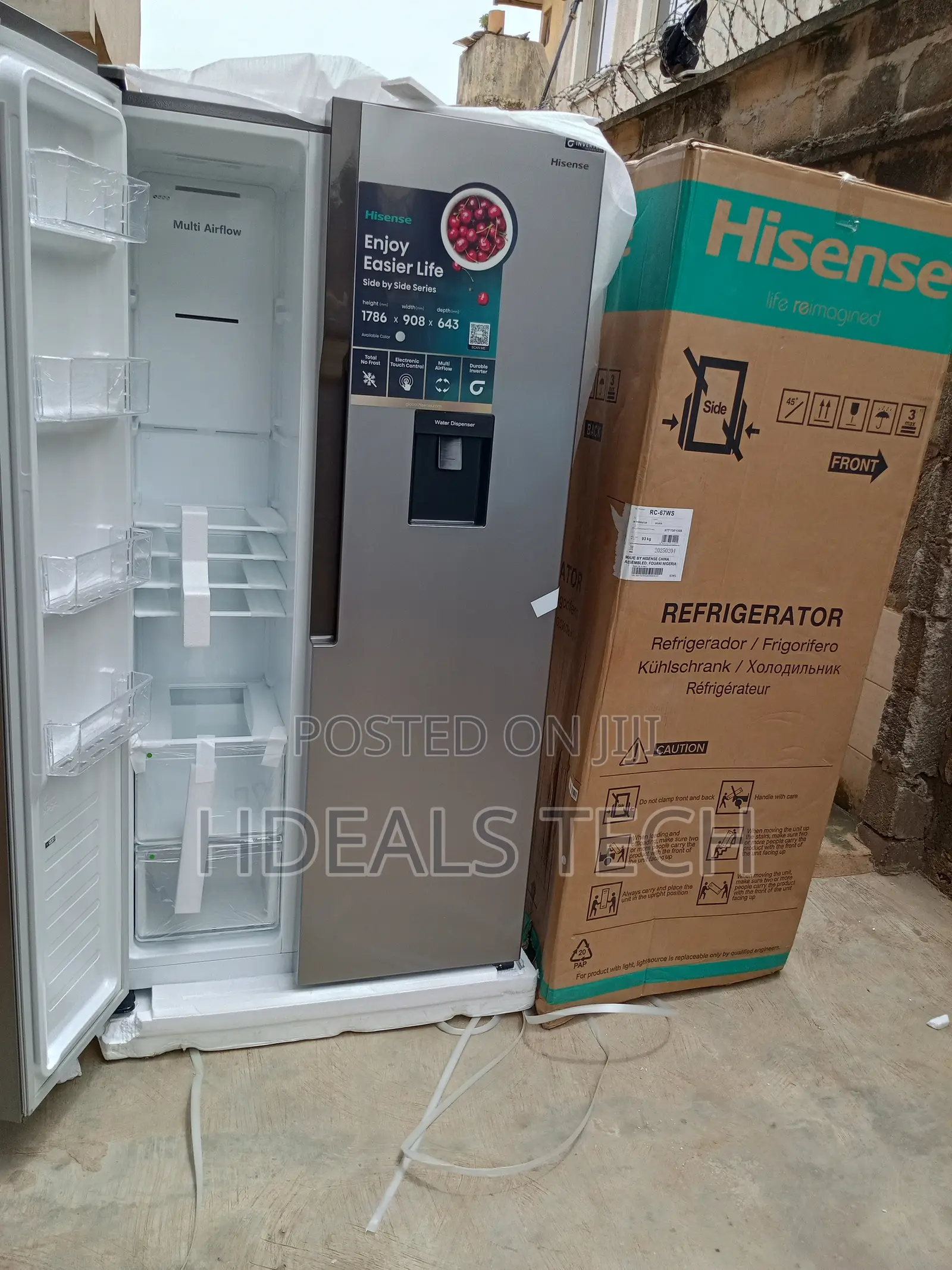 Hisense 516l Fridge - Touch Control Super Freeze