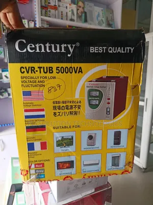Century Automatic Voltage Stabilizer Cvr-tub 5000va