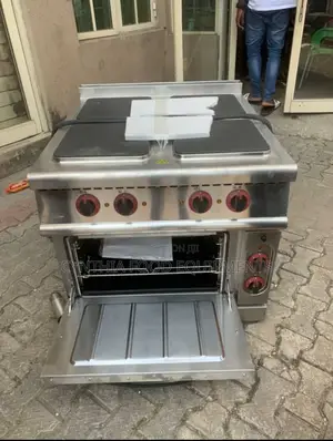 4 Burner Industrial Hot Plate/ Electric Cooker With Oven
