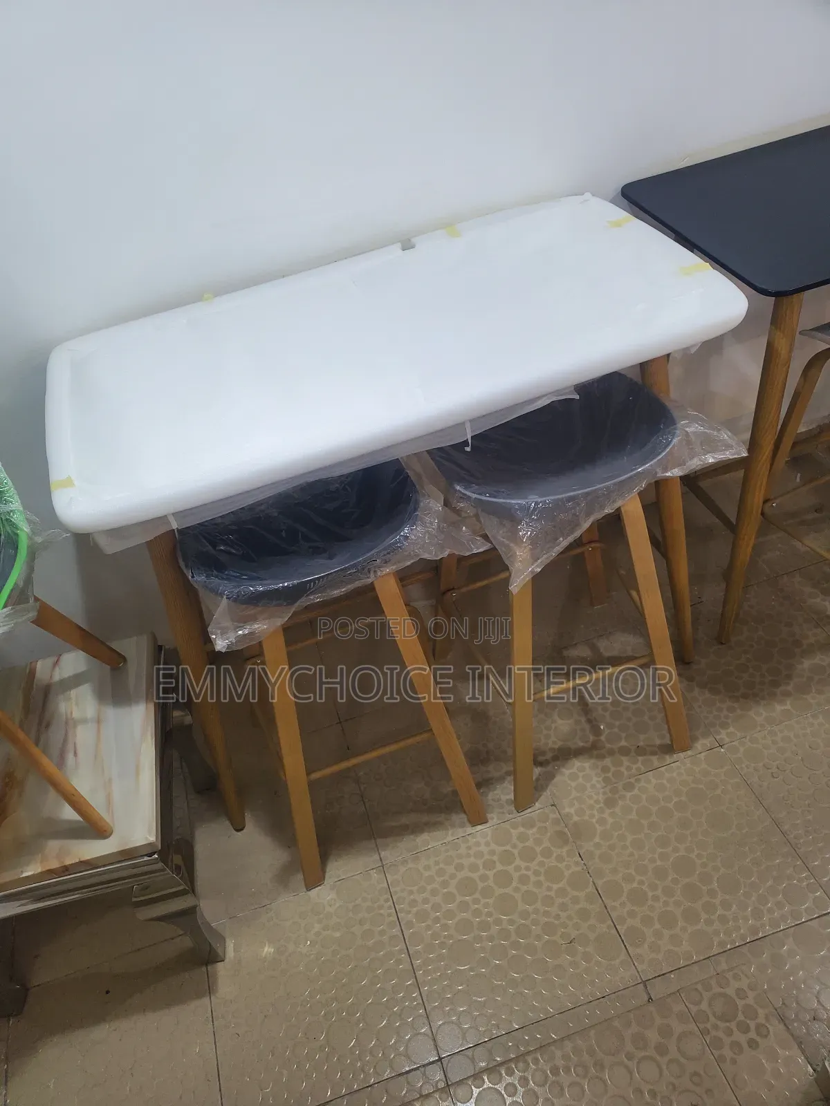 Italian High Table With Two Chairs