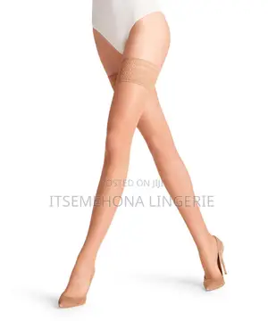Seidenglatt 15 Den Women's Hold-ups With Decorative Lace