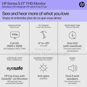 Hp Series 5 527sa Fhd Ips Monitor With Speakers (27 Inch)