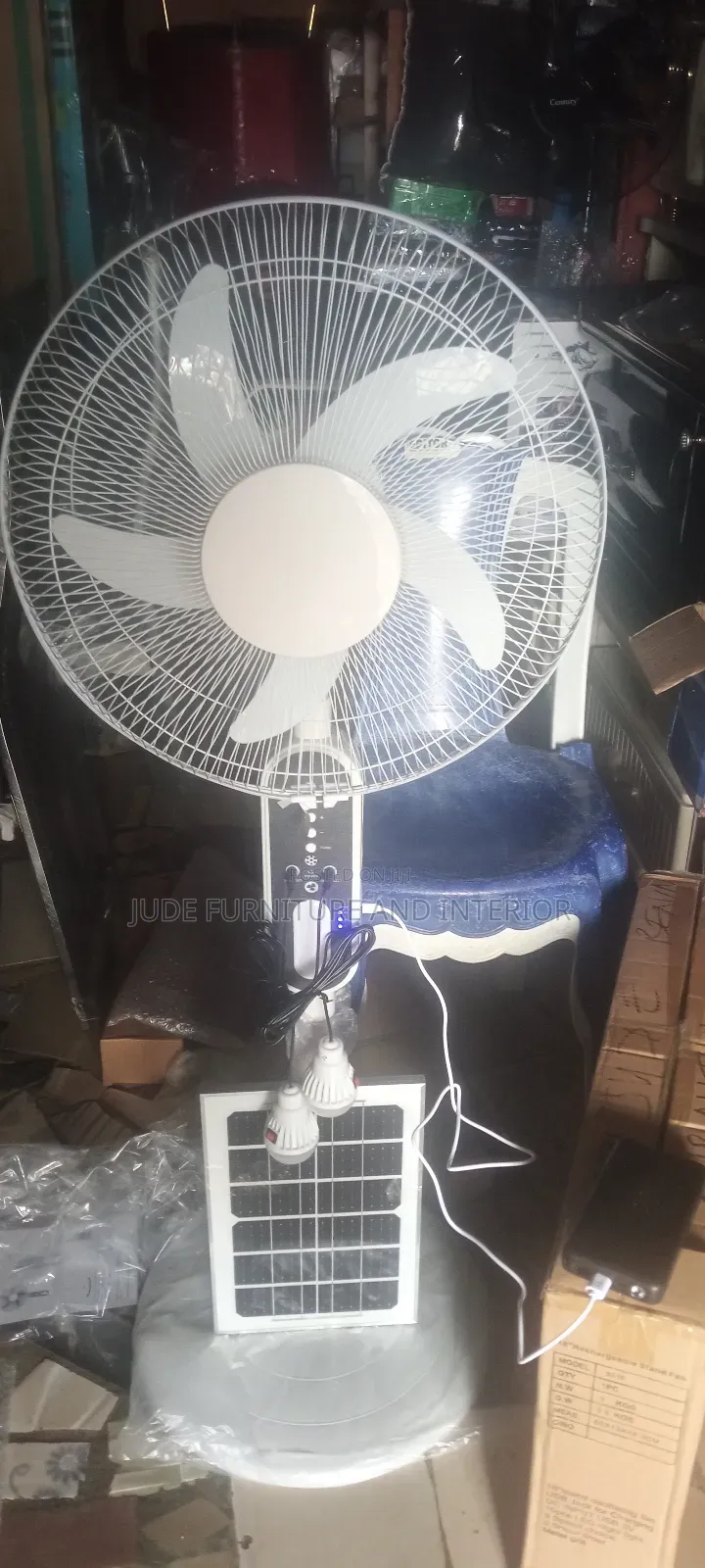 Low Voltage Solar Rechargeable Fan