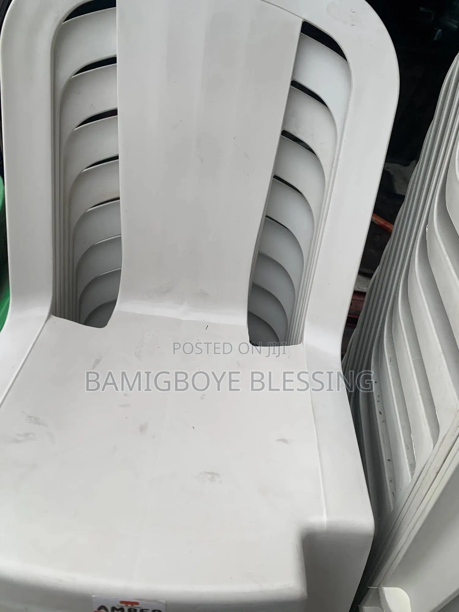 White Plastic Chiar