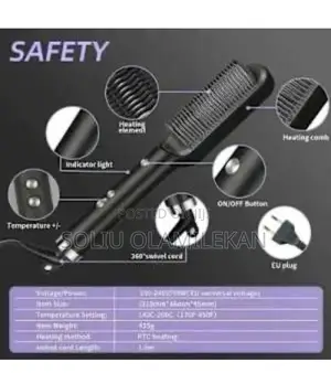 Hot Comb / Hair Straightener Brush