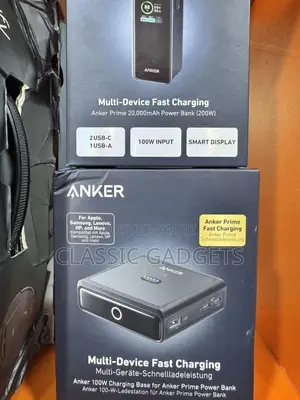 Anker Prime 20,000mah Powerbank 200w With 100w Charging Base