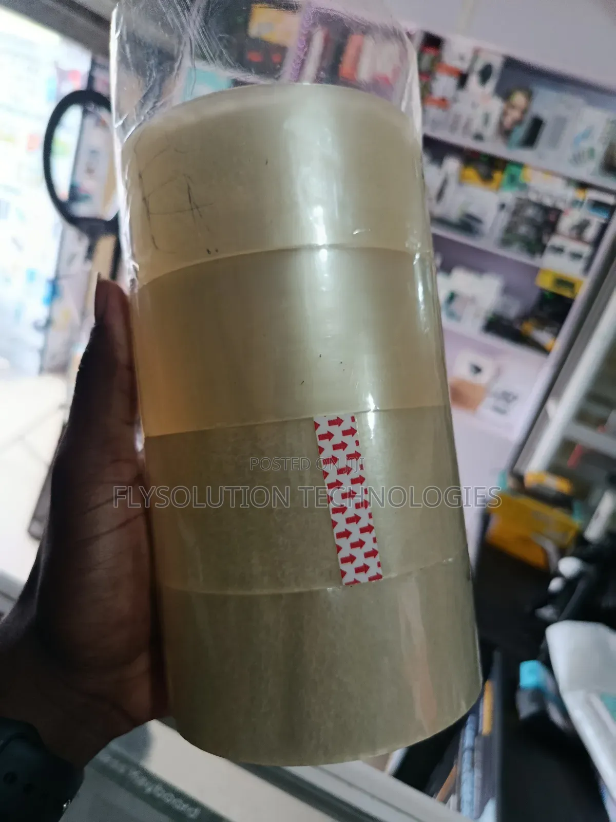 Plain Clear Adhesive Sealing Tape Rolls