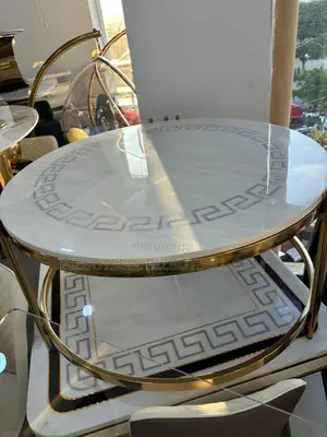 Center Table With Three Side Stools