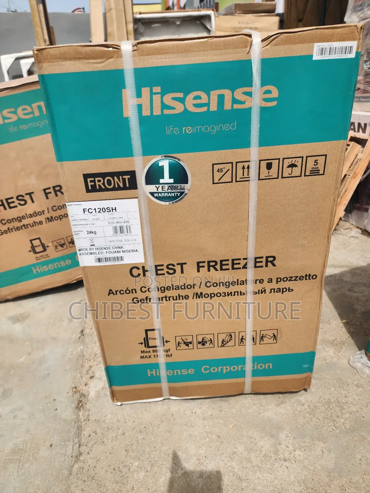 Hisense Deep Freezer for Domestic Use.