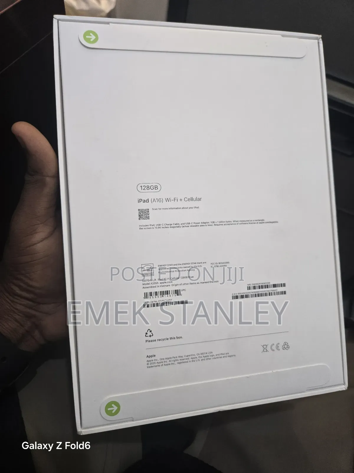 New Apple iPad (2025) 128 GB Blue