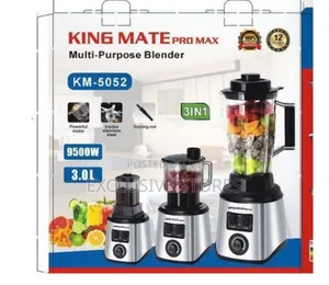 3 in 1 King Mate 5052 Copper Coil 9500 Watts Blender