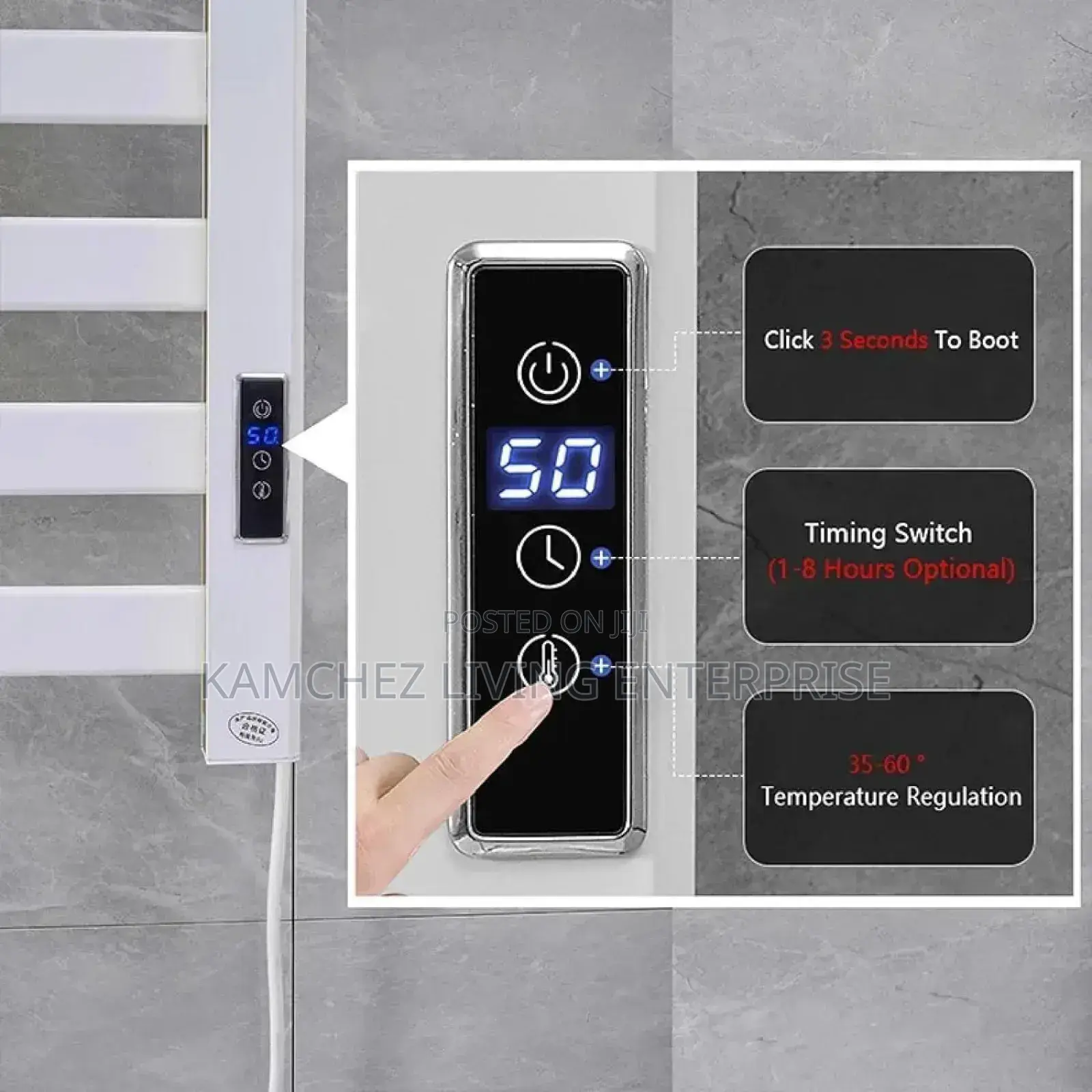 Electric Towel Warmer With Timer Temp Control