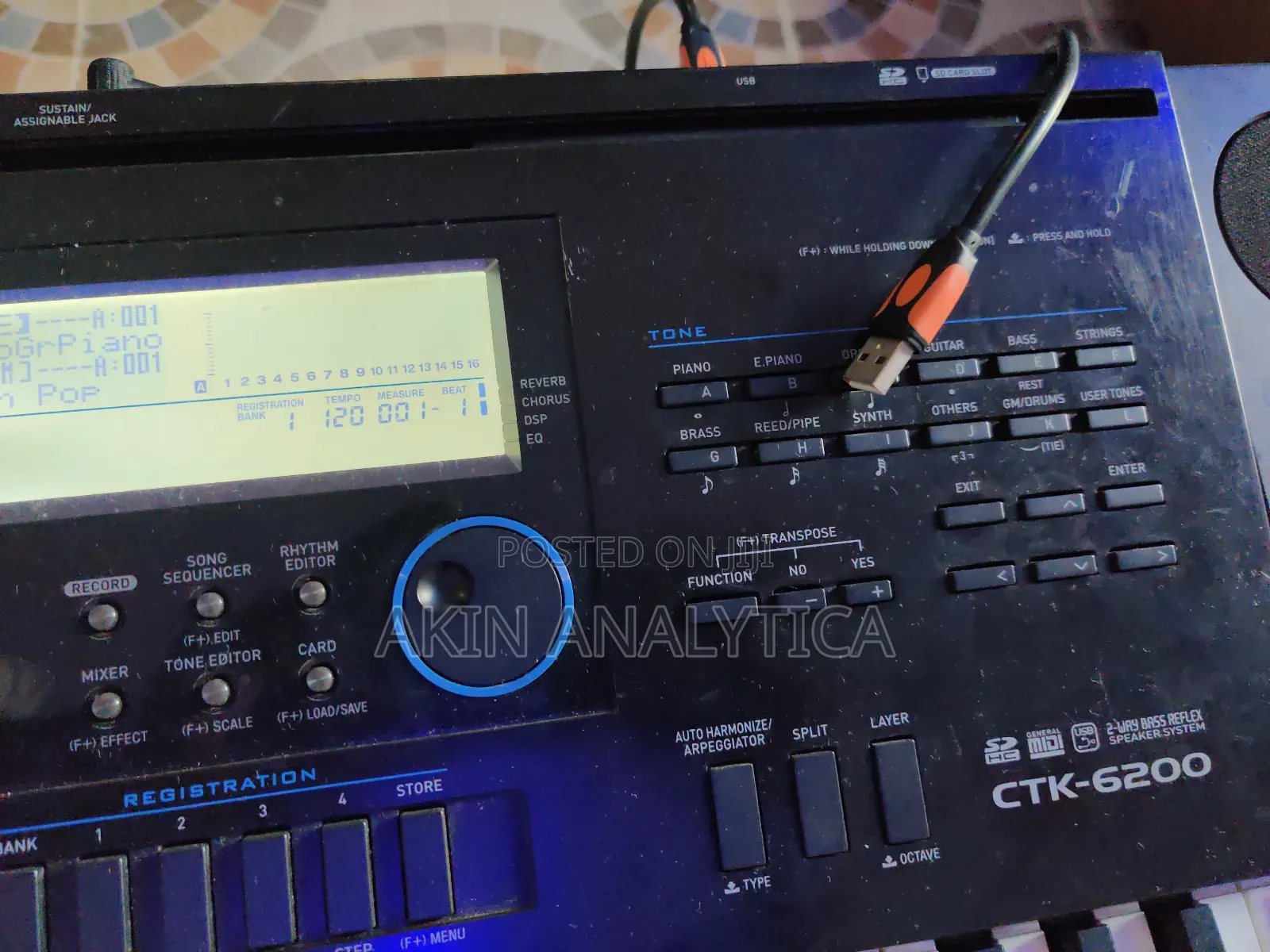 Casio CTK-6200 Music Keyboard