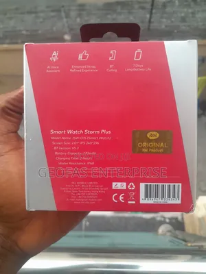 Itel Wide View Waterproof Smart Watch Storm Plus