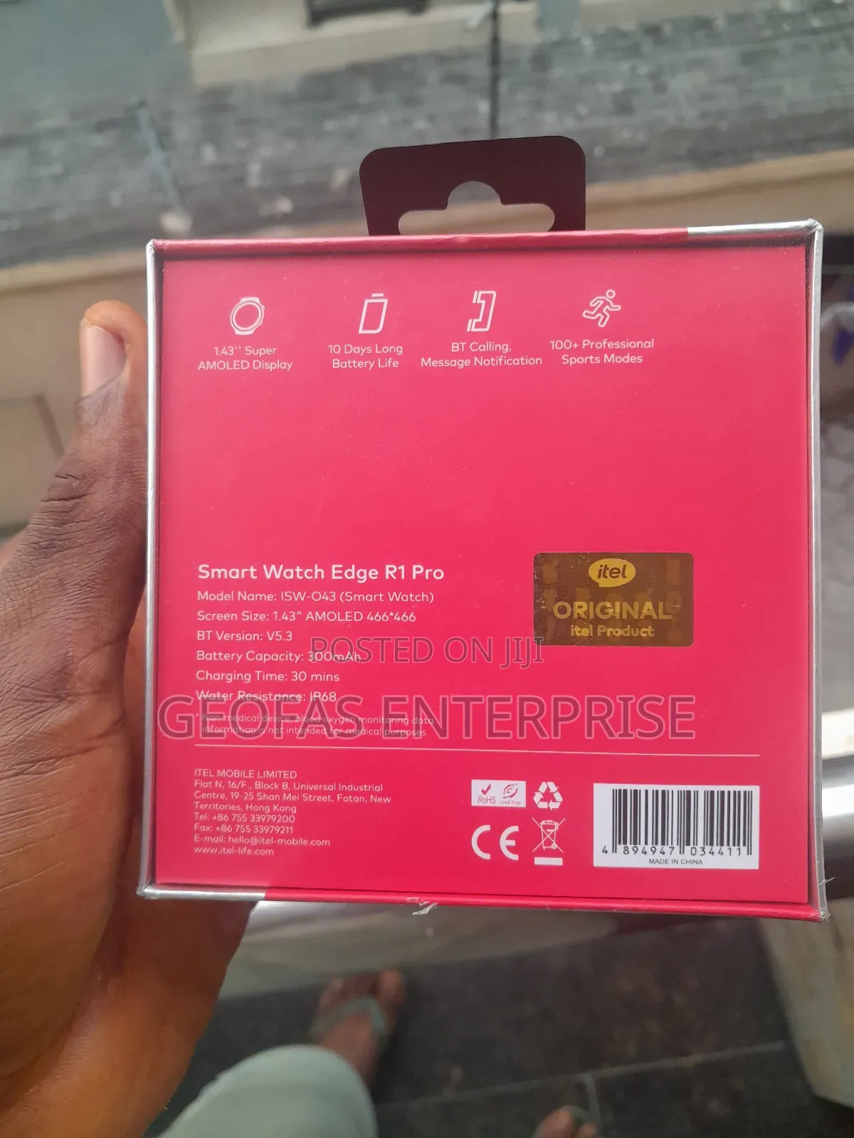 Itel Professional Smart Watch Edge R1 Pro
