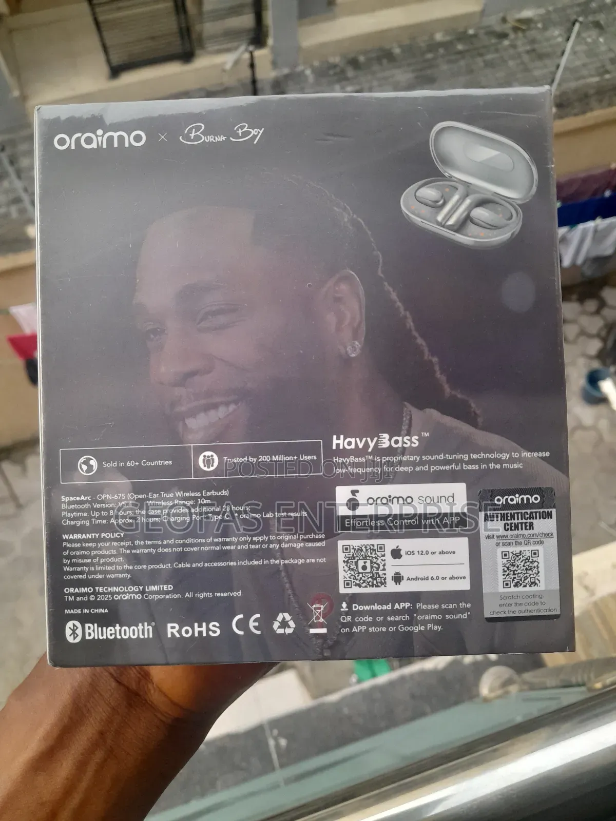 Oraimo Open Sound By Burnaboy Openear Spacearc