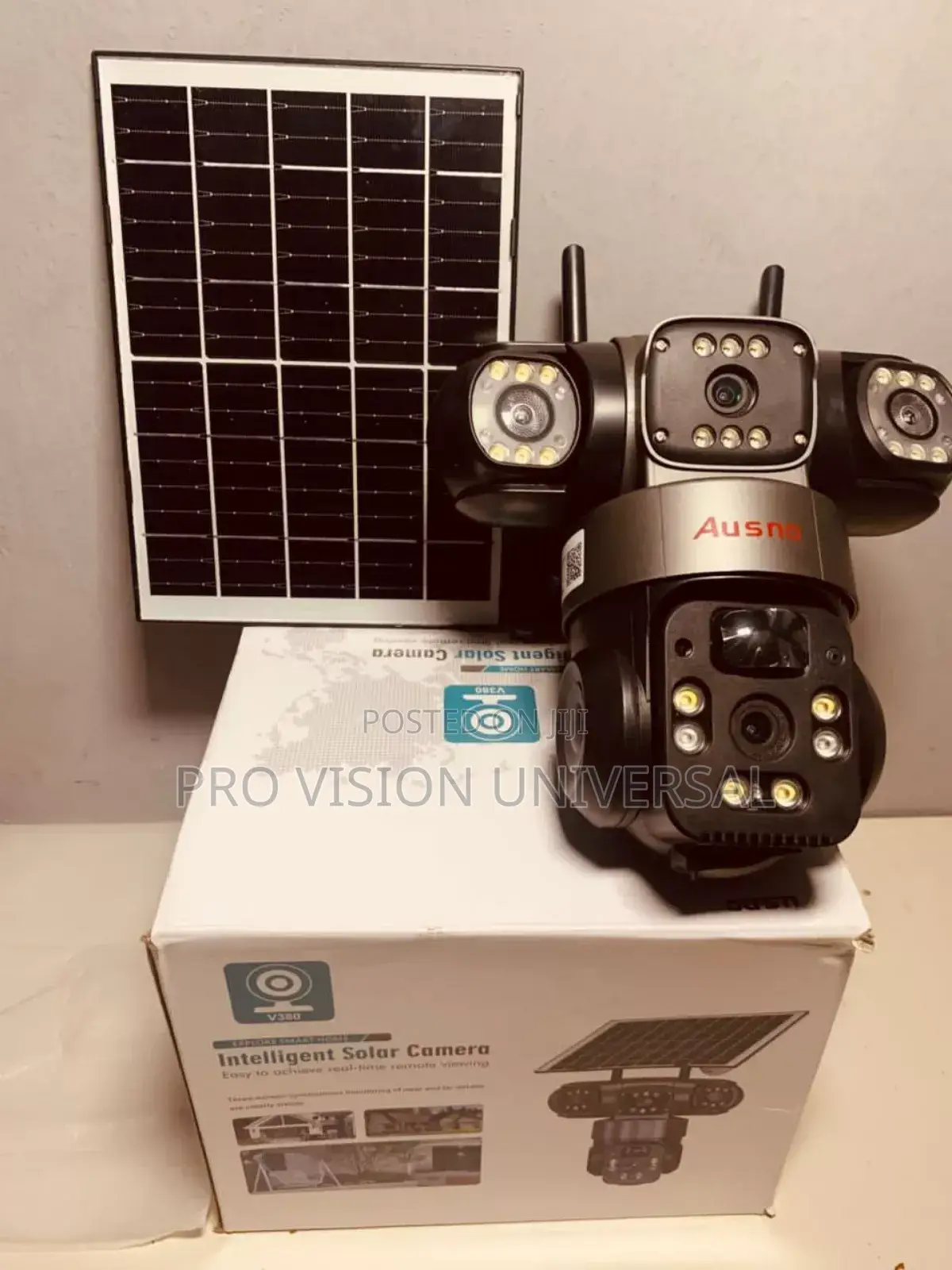 Solar Camera V380 3lens Security Camera 8 Mega Pixel