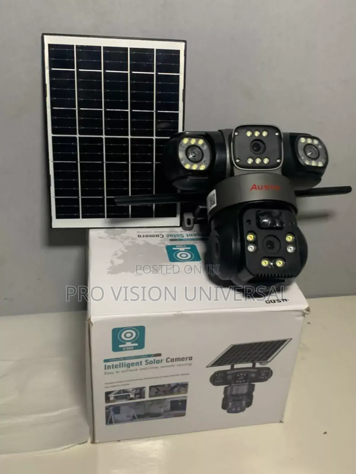 Solar Camera V380 3lens Security Camera 8 Mega Pixel