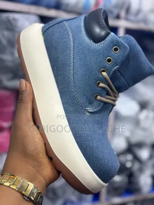 Chunky Denim Lace-Up Shoes 40-44