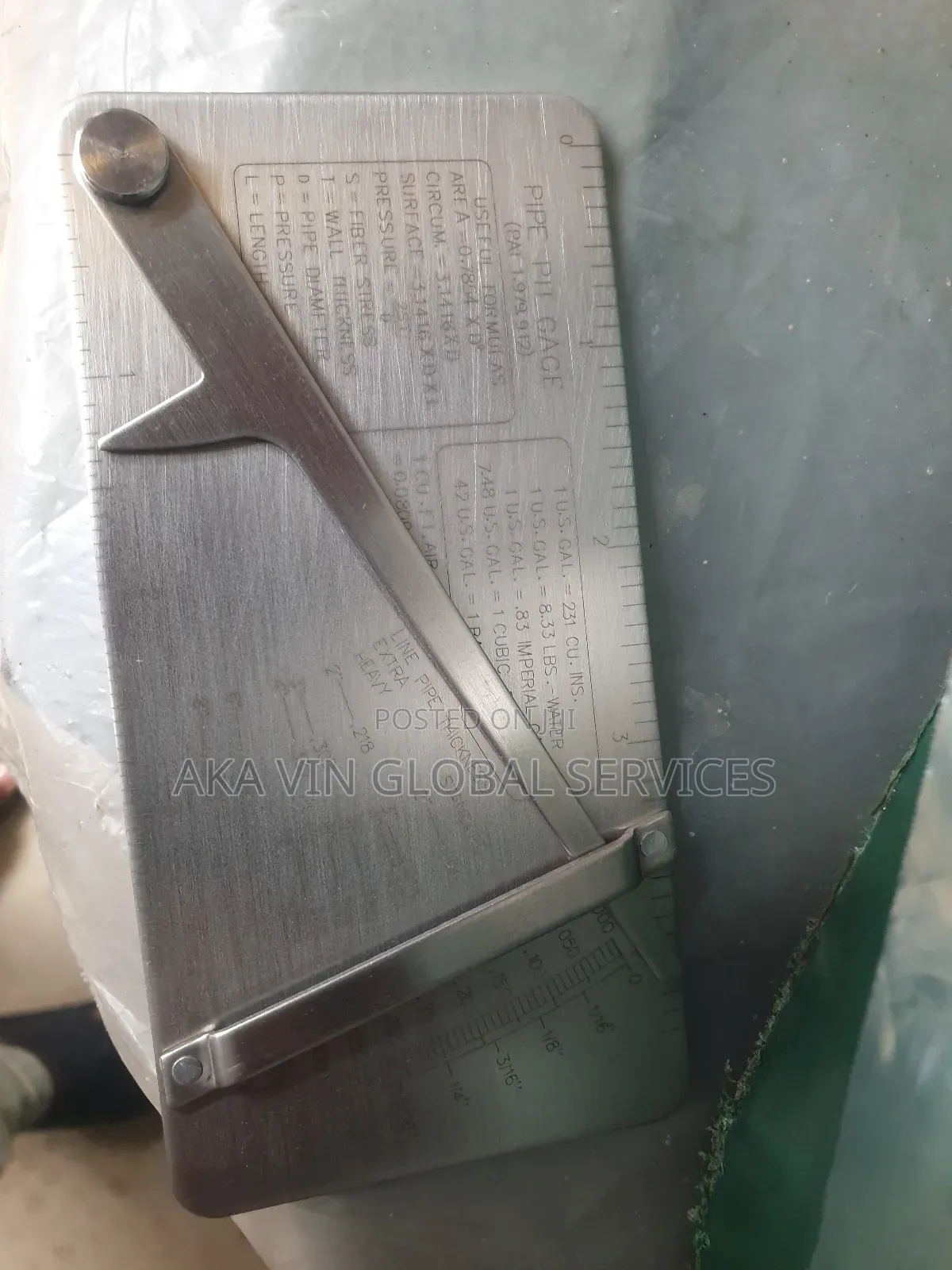 Pipe Pit Gauge