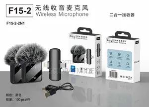 8-10 HRS 3 in 1 Wireless Lapel Microphone All Phones Users