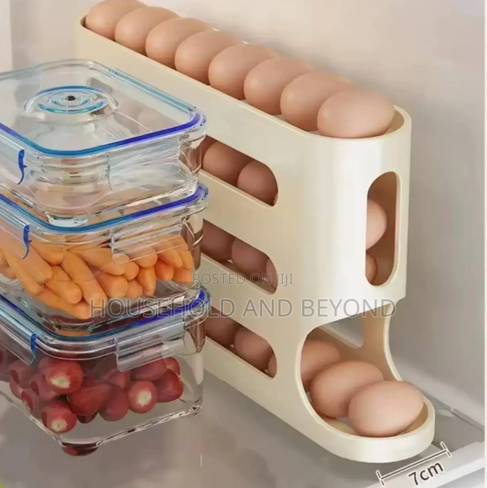 4 Layers Automatic Scrolling Egg Rack Egg Dispenser