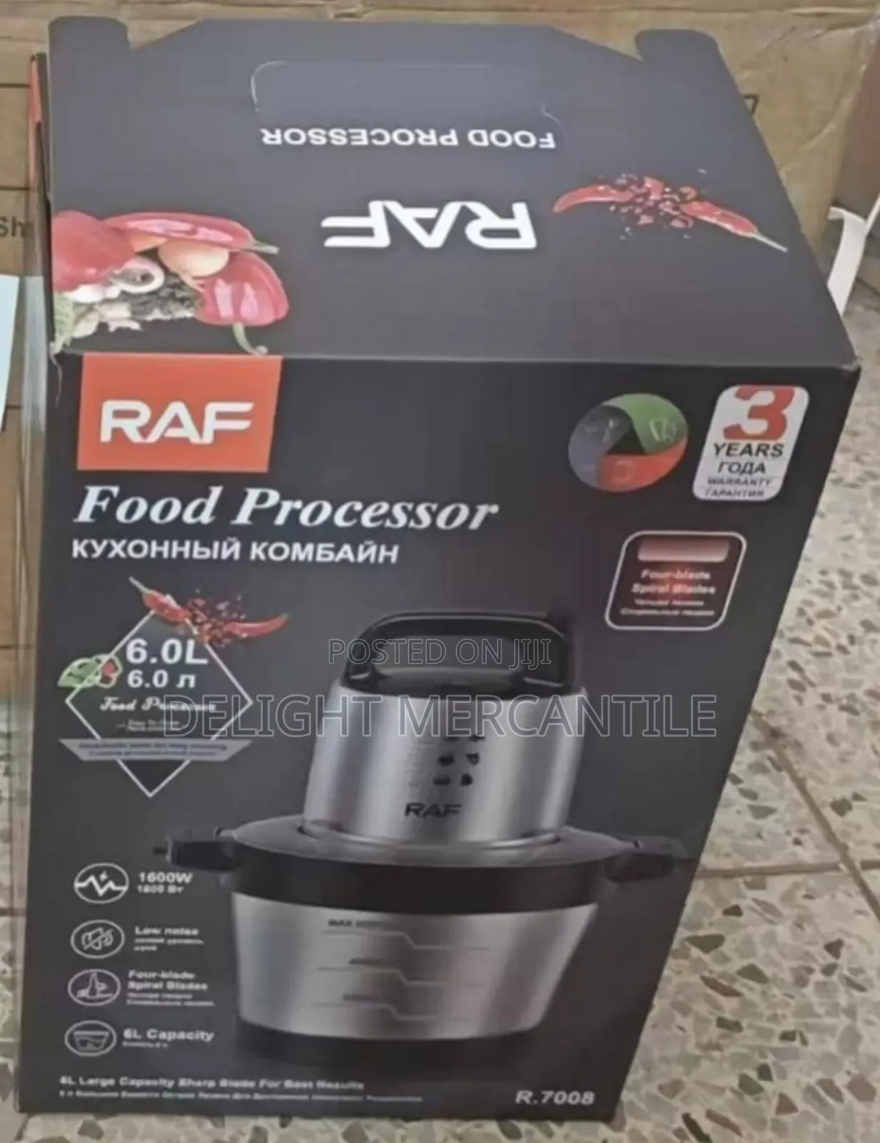 Raf 6 Litres Yam Pounder Food Processor