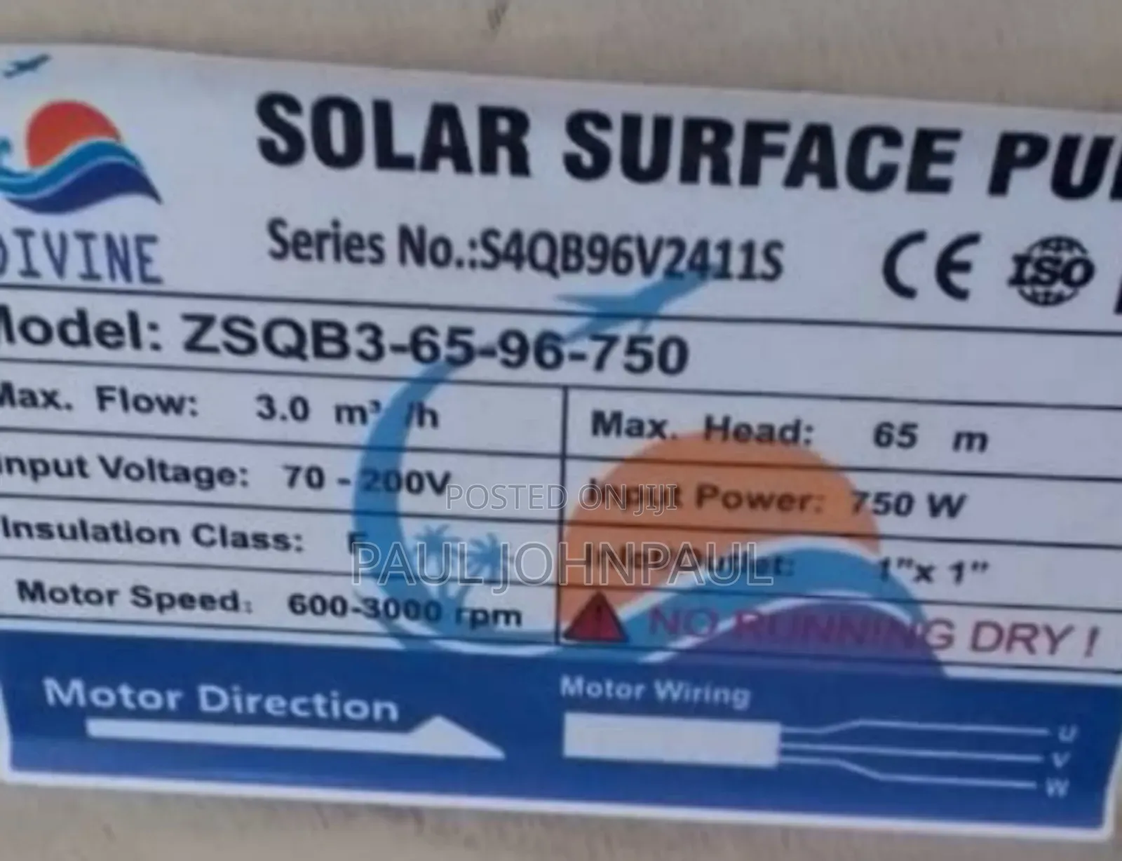Solar Ac/Dc Submersible Pumping Machine