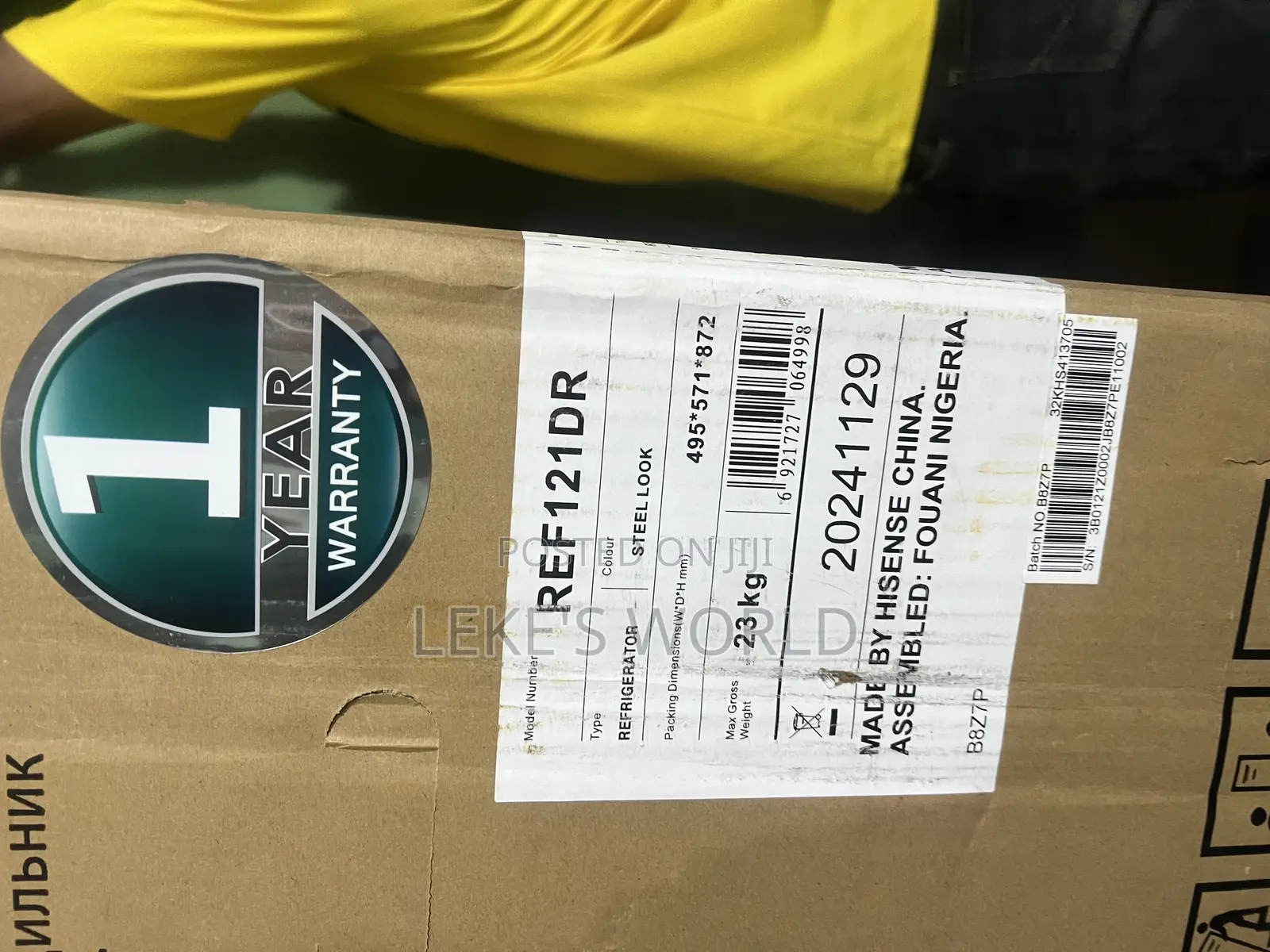 121 L Hisense Table Top Refrigerator