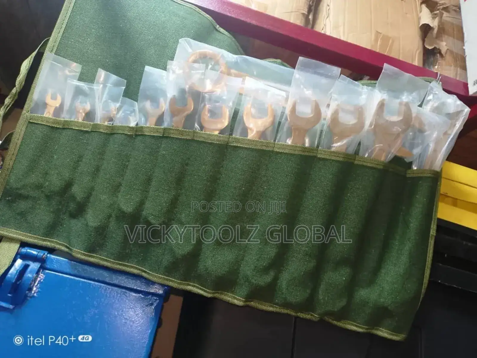 Set of Brass Non Spark Combination Spanner