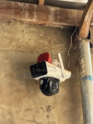 Fairly Used Observer Big Red Speaker Solar Cctv Camera