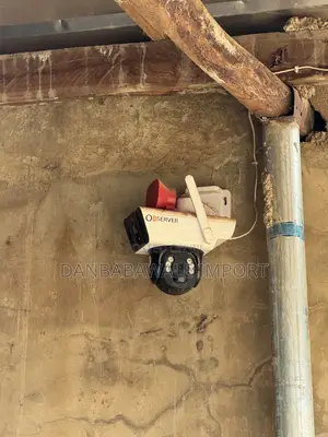 Fairly Used Observer Big Red Speaker Solar Cctv Camera