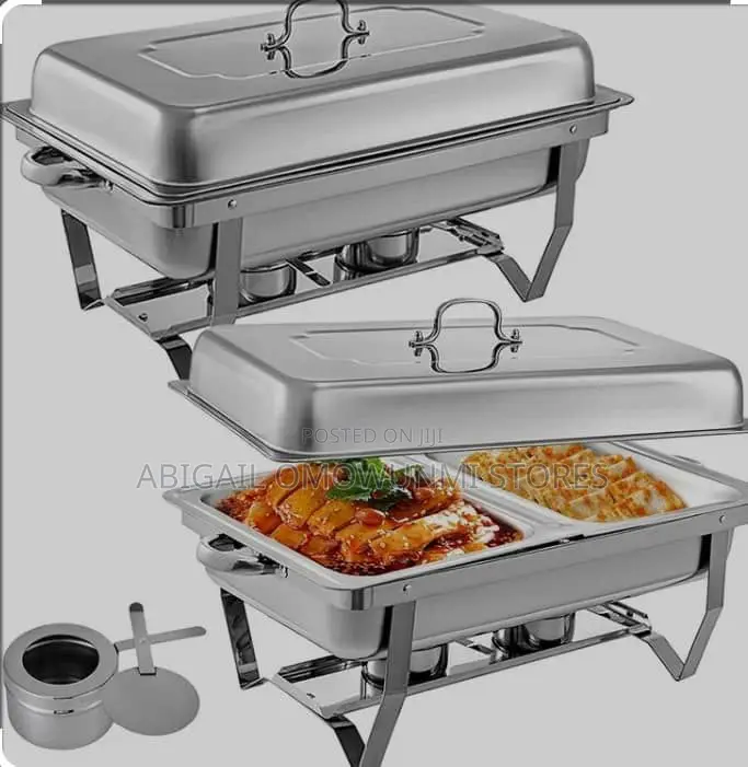 12l Rectangular Shaped Divided Quality Chaffing Dish