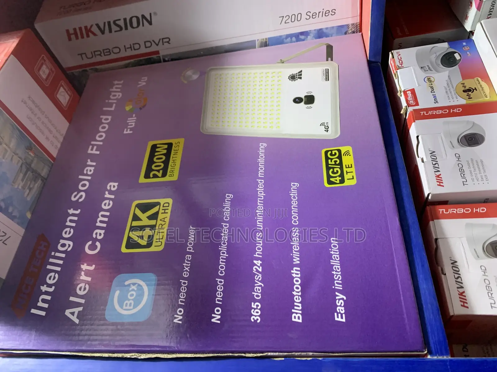 Solar Flood Light With CCTV Camera