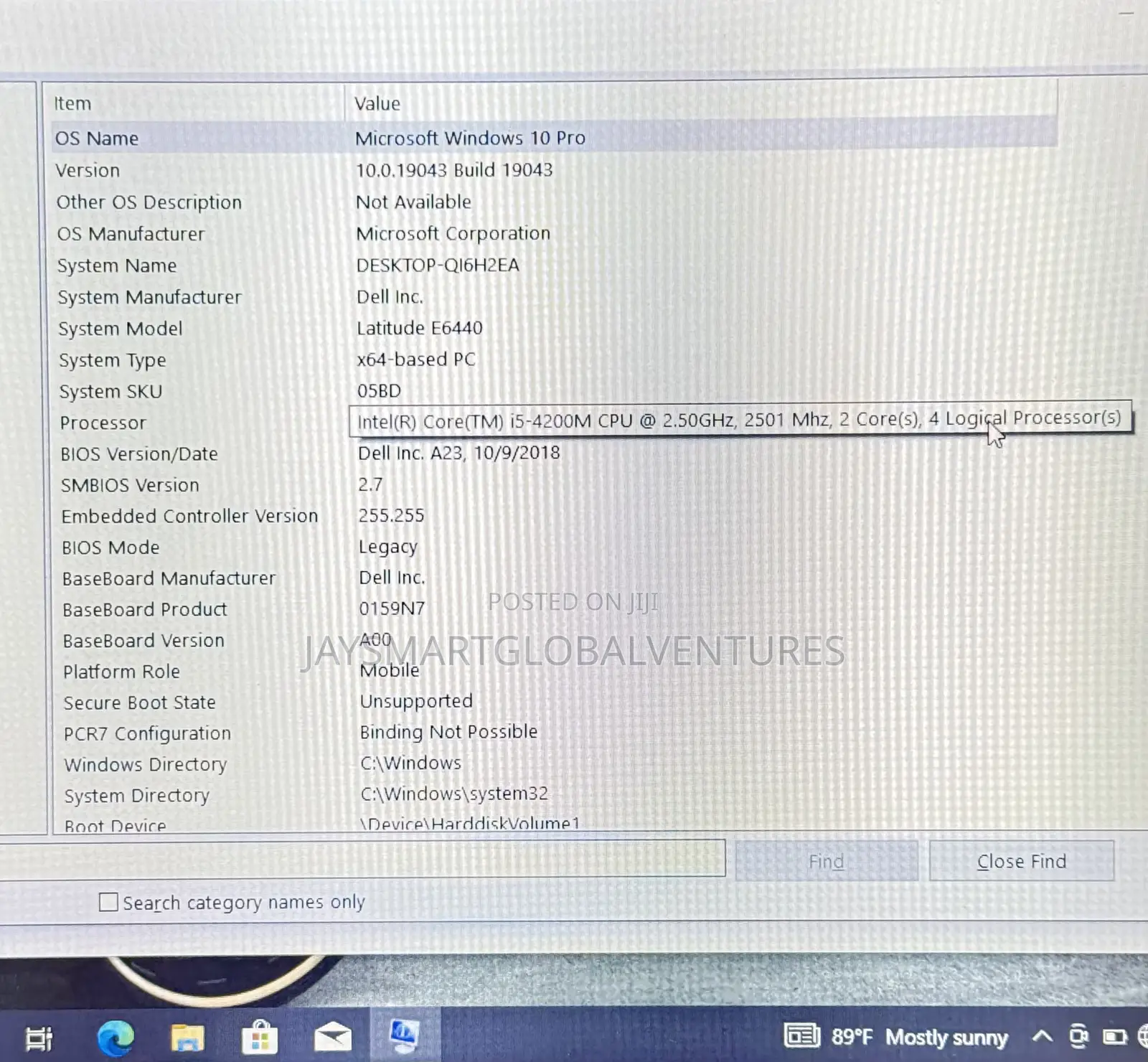 Laptop Dell Latitude E6440 8GB Intel Core i5 HDD 500GB